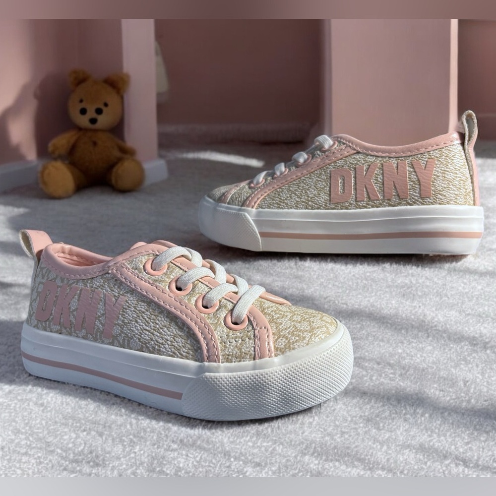 Little Girls DKNY Hannah Monogram Sneakers - Size 7